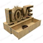 طرح لیزر باکس و جعبه گل لاو love - تصویر 4