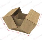 باکس هدیه و جعبه گل اماده برش لیزری