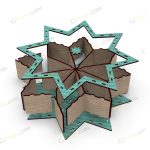 فایل برش لیزری رایگان باکس آجیل و خشکبار مدل ستاره - تصویر 8