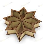 فایل برش لیزری رایگان باکس آجیل و خشکبار مدل ستاره - تصویر 6