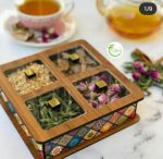 طرح لیزر رایگان جعبه دمنوش و تی بگ 4 خانه