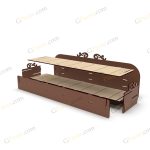 طرح برش لیزر استند یک طبقه تاپر گلدار فالو - تصویر 6