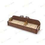 طرح برش لیزر استند یک طبقه تاپر گلدار فالو - تصویر 5
