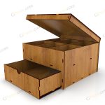 طرح لیزر باکس آجیل مهشید - تصویر 4