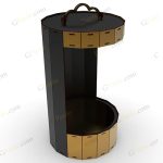 طرح لیزر باکس گل استوانه ویترینی - تصویر 3