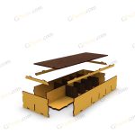 طرح لیزر باکس گل خشک - تصویر 6