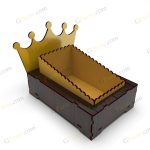 طرح لیزر باکس گل تاج و تخت - تصویر 7