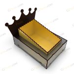 طرح لیزر باکس گل تاج و تخت - تصویر 5