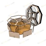 طرح لیزر باکس خشکبار لوز - تصویر 3