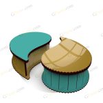 طرح لیزر باکس خشکبار ترمه - تصویر 7