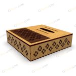 فایل لیزر باکس پذیرایی با جعبه دستمال