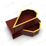 طرح لیزر باکس هدیه نیم قلب - تصویر 9