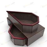 طرح لیزر باکس هدیه نیم قلب - تصویر 5