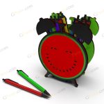 طرح لیزر تحریر کلاک