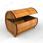 طرح لیزر باکس هدیه ارغوان - تصویر 3