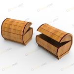 طرح لیزر باکس هدیه ارغوان - تصویر 5