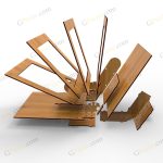 طرح لیزر باکس گل اقاقی - تصویر 3
