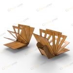 طرح لیزر باکس گل اقاقی - تصویر 4