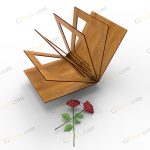طرح لیزر باکس گل اقاقی - تصویر 6