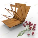 طرح لیزر باکس گل اقاقی - تصویر 10