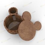 طرح لیزر باکس هدیه خرس - تصویر 8