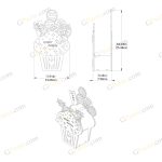 طرح لیزر باکس هدیه پارتی - تصویر 3