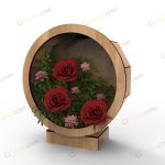 طرح لیزر باکس گل جلال - تصویر 3