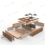 طرح لیزر باکس دمنوش دلخوش - تصویر 2