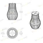 طرح لیزر لامپ LED دست ساز کوزه - تصویر 3