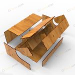 طرح لیزر جعبه گل تهمینه - تصویر 2