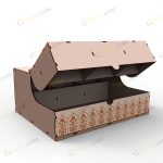طرح لیزر جعبه گل تهمینه - تصویر 5
