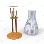 طرح لیزر لامپ LED دست ساز کمان - تصویر 2