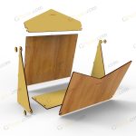 طرح برش لیزر جعبه هدیه پژمان - تصویر 2