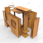 فایل برش لیزر جعبه گل چری - تصویر 2