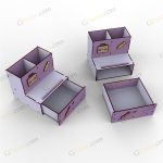طرح لیزر استند تحریر مشعل - تصویر 4