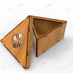 جعبه هدیه مثلثی لیزری