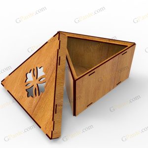 جعبه هدیه مثلثی لیزری