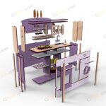 طرح لیزر بازی ماکت اشپز خانه سیتا - تصویر 2