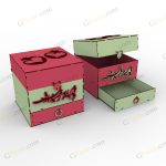 طرح برش لیزر جعبه هدیه رُزمی - تصویر 6