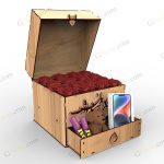 جعبه هدیه چوبی زیبا