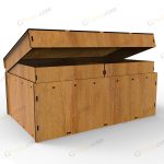 طرح برش لیزر جعبه هدیه و گل تراست - تصویر 13