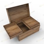 طرح برش لیزر جعبه هدیه و گل تراست - تصویر 7