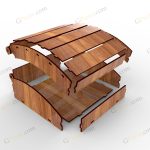 طرح برش لیزر جعبه هدیه ثانیه - تصویر 2