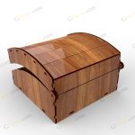 طرح برش لیزر جعبه هدیه ثانیه - تصویر 5