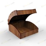 طرح برش لیزر جعبه هدیه ثانیه - تصویر 4