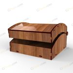 طرح برش لیزر جعبه هدیه ثانیه - تصویر 3