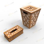 طرح لیزر ست دستمال و سطل نگار - تصویر 6