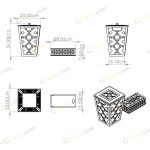 طرح لیزر ست دستمال و سطل نگار - تصویر 7