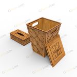 طرح لیزر ست دستمال و سطل نگار - تصویر 8