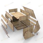 فایل برش لیزر باکس هدیه محفل - تصویر 2